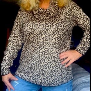 Beautiful size large Calvin Klein cowl neck sweater excellent like new